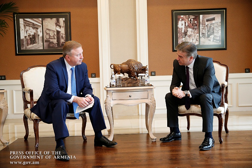 Главы правительств Армении и Беларуси обсудили повестку армяно-белорусских экономических связей